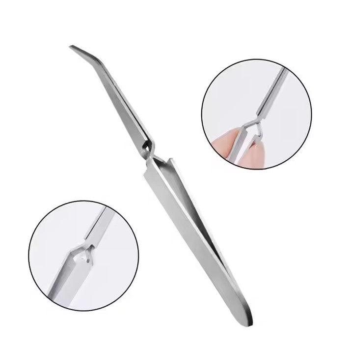 Stainless Steel Nail Shaping Tweezers - DTK Nail Supply