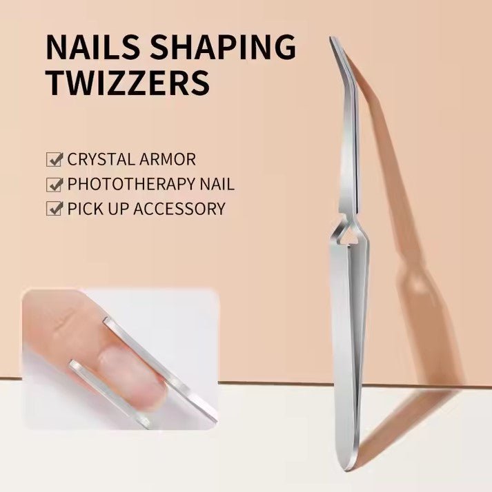 Stainless Steel Nail Shaping Tweezers - DTK Nail Supply