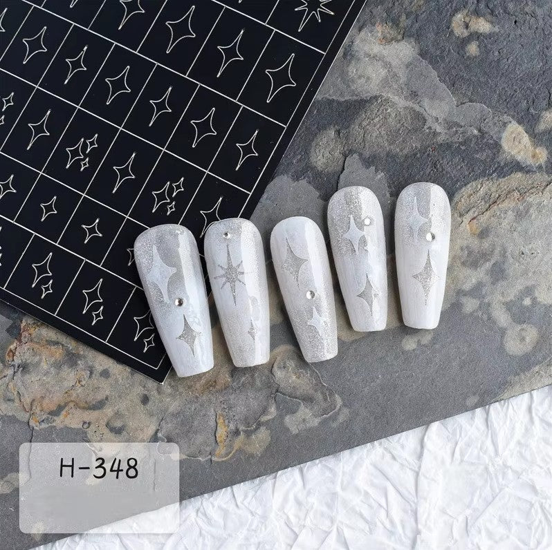 Stencil Nail Stickers - DTK Nail Supply
