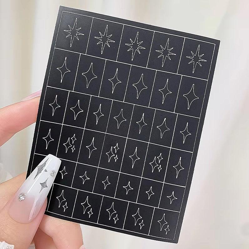 Stencil Nail Stickers - DTK Nail Supply