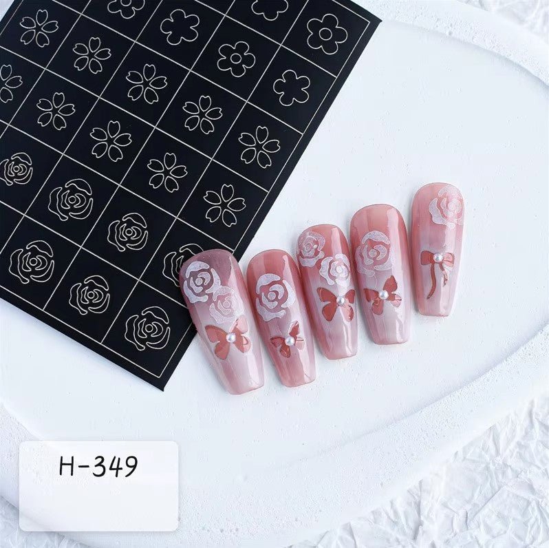 Stencil Nail Stickers - DTK Nail Supply