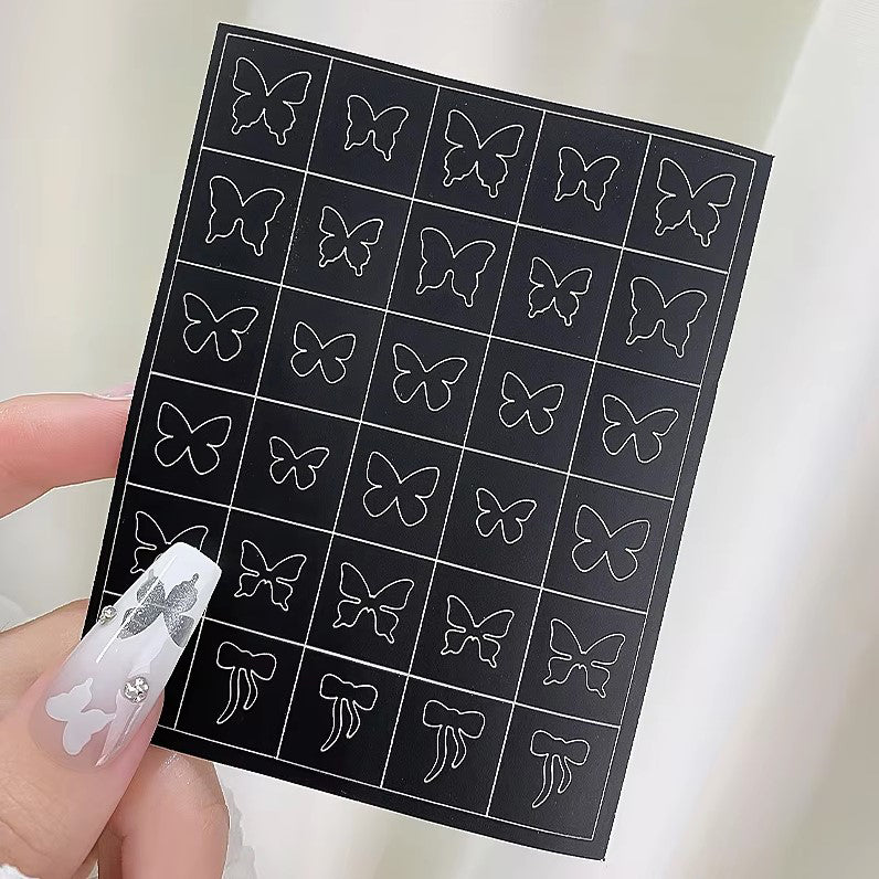 Stencil Nail Stickers - DTK Nail Supply