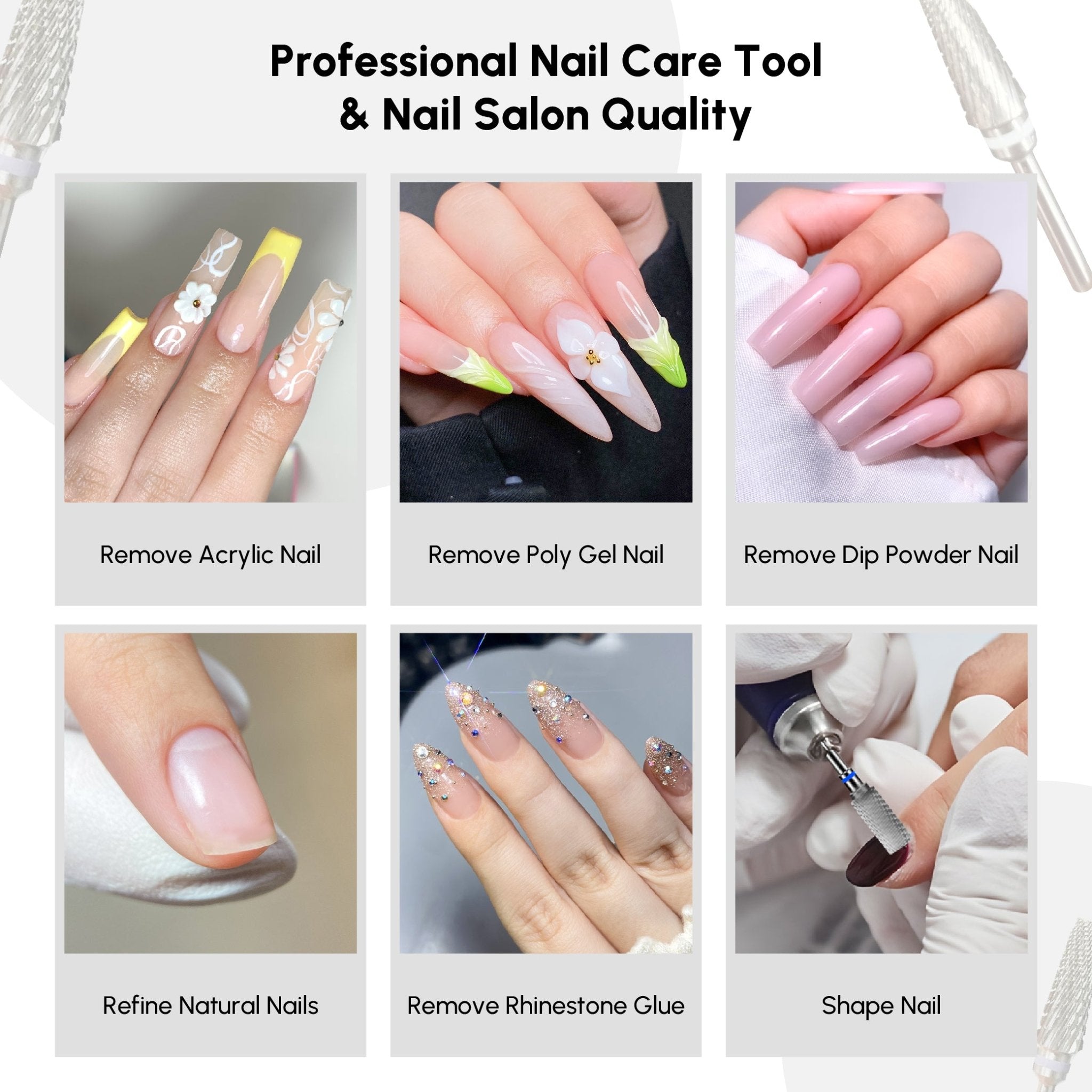 Super Long 5in1 Bit Pro - DTK Nail Supply