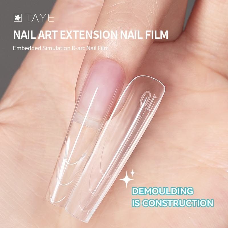 TAYE Dual Form Tips - P064 Double - Head Short Nail Form Clear - DTK Nail Supply