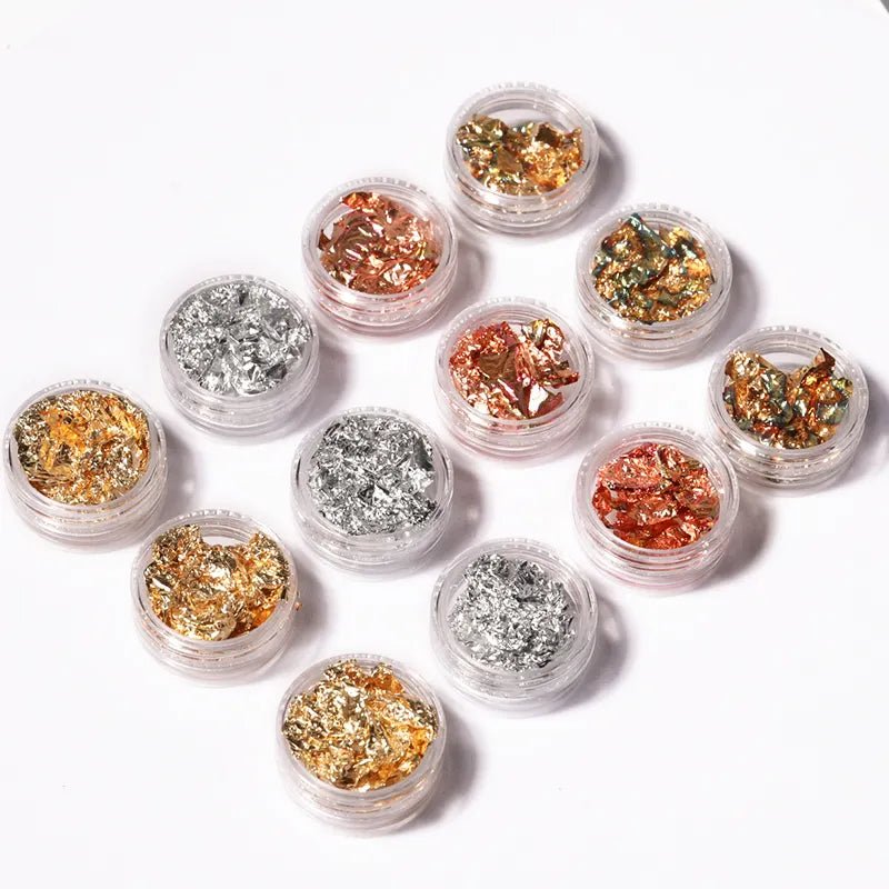 Ultra Thin Foil Paper - 12Pcs Mixed Foil - DTK Nail Supply