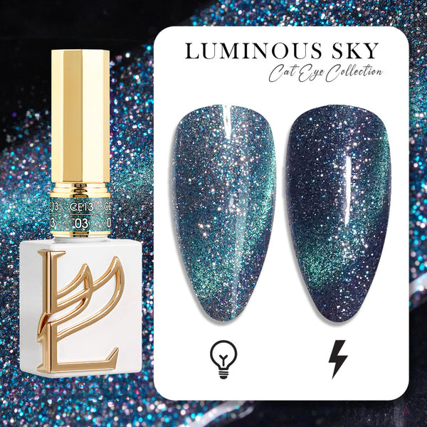 LAVIS Cat Eyes CE13 - 03 - Gel Polish 0.5 oz - Luminous Sky Collection