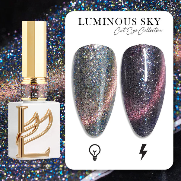 LAVIS Cat Eyes CE13 - 08 - Gel Polish 0.5 oz - Luminous Sky Collection