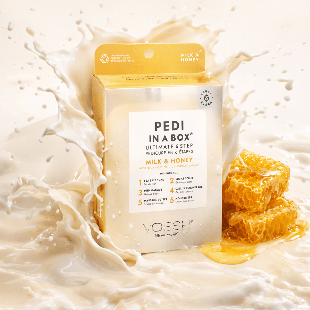 Voesh Case of 50 Pedi A Box - Ultimate 6 Step - Milk & Honey - DTK Nail Supply