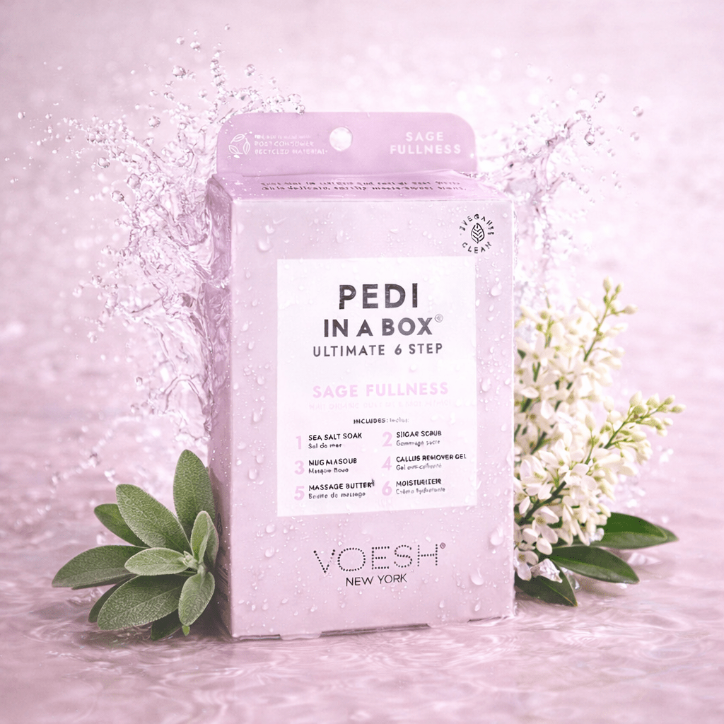 Voesh Case of 50 Pedi A Box - Ultimate 6 Step - Sage Fullness - DTK Nail Supply