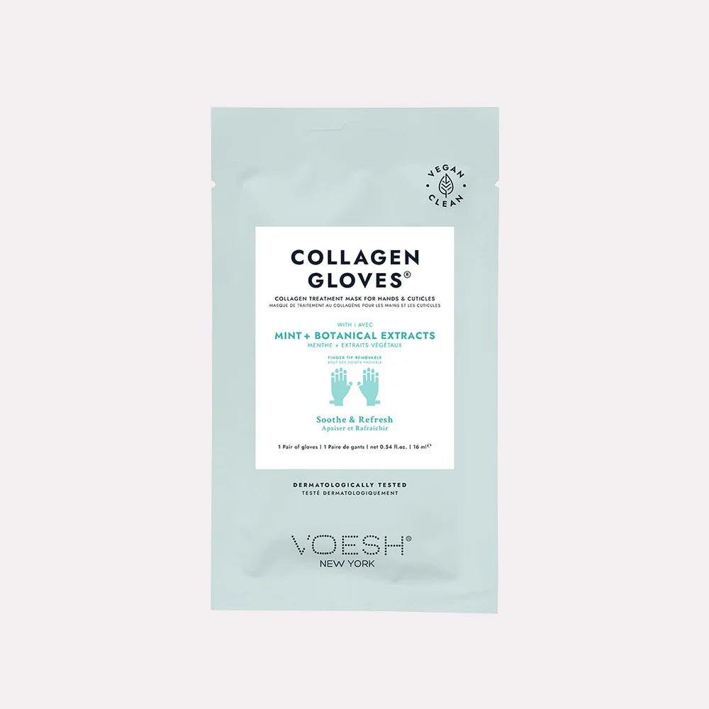 VOESH - Collagen Gloves with Mint & Botanical Extract - Case of 100 PCS - DTK Nail Supply