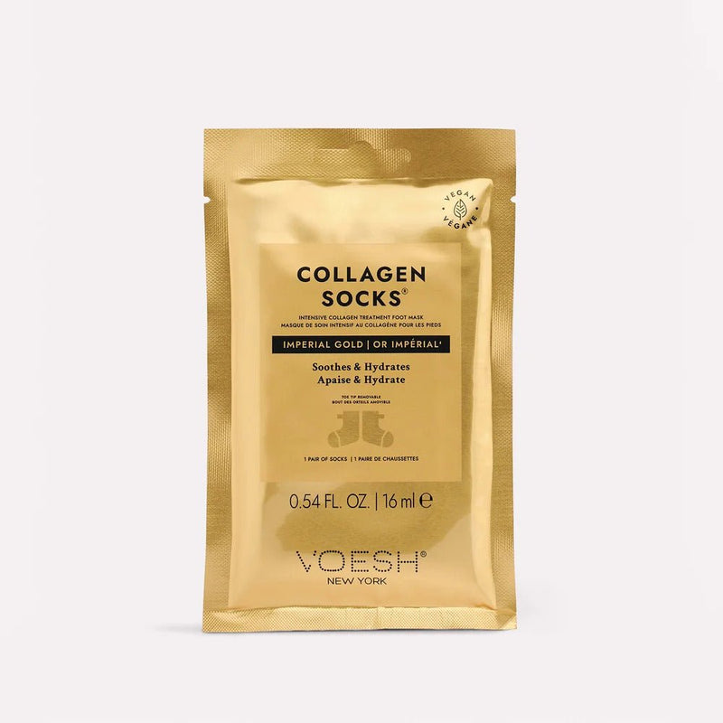 Voesh Collagen Socks - Imperial Gold - DTK Nail Supply