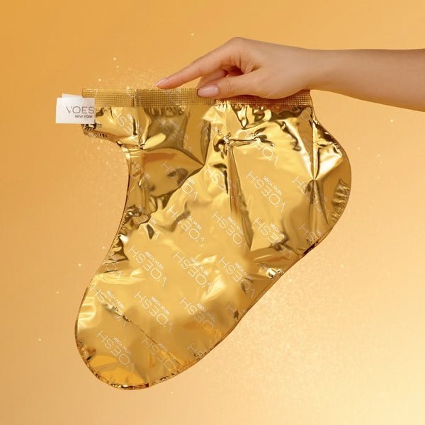 Voesh Collagen Socks - Imperial Gold - DTK Nail Supply