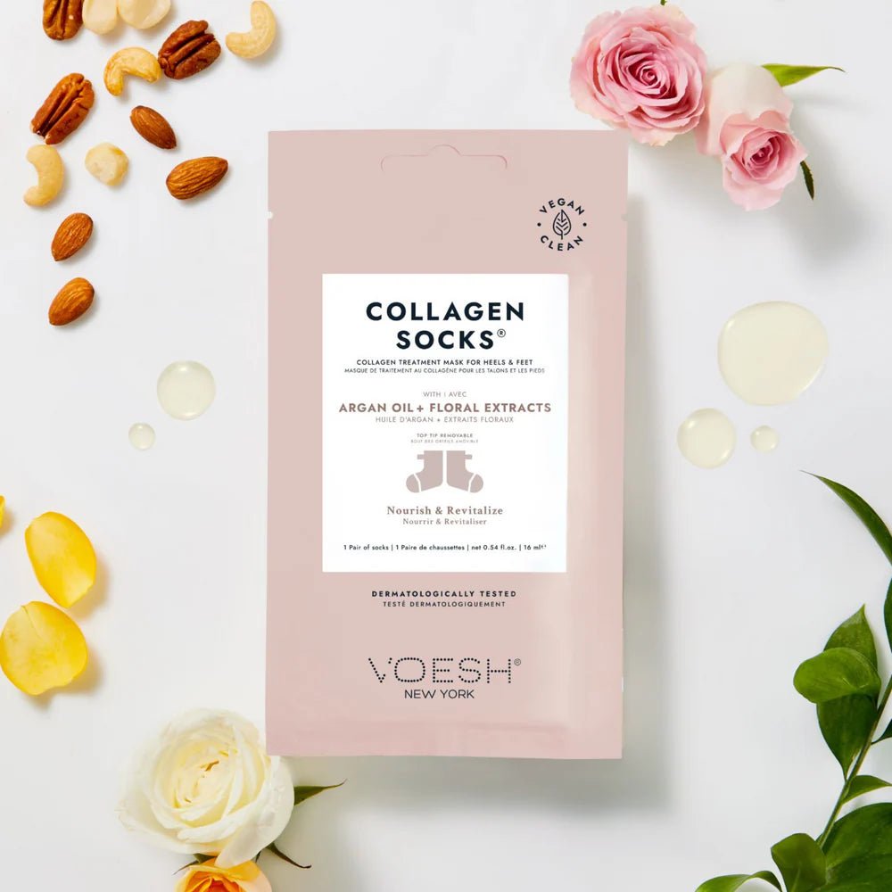 VOESH - Collagen Socks with Argan Oil - Case of 100 PCS - DTK Nail Supply