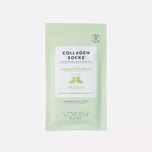 VOESH - Collagen Socks with Cannabis Sativa Seed Oil - DTK Nail Supply