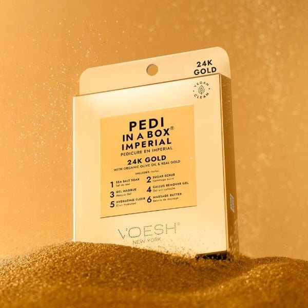 Voesh Pedi In A Box 6 Step - Imperial Gold - DTK Nail Supply
