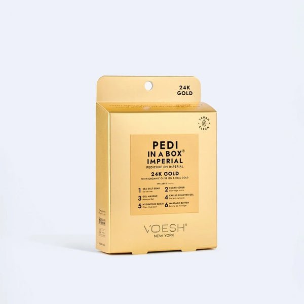 Voesh Pedi In A Box 6 Step - Imperial Gold - DTK Nail Supply