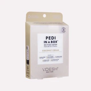 Voesh Pedi In a Box O2 Fizz 5 Step - Coconut Cream (PCS) - DTK Nail Supply