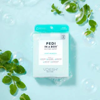 Voesh Pedi In a Box O2 Fizz 5 Step - Mint Mimosa (PCS) - DTK Nail Supply