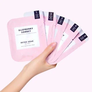 Voesh Pedi In a Box O2 Fizz 5 Step - Raspberry Sorbet (PCS) - DTK Nail Supply