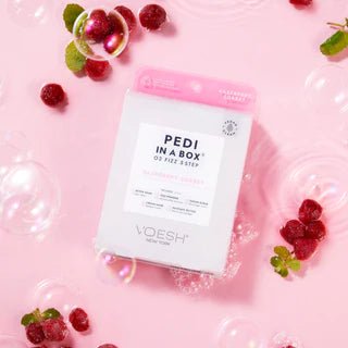 Voesh Pedi In a Box O2 Fizz 5 Step - Raspberry Sorbet (PCS) - DTK Nail Supply