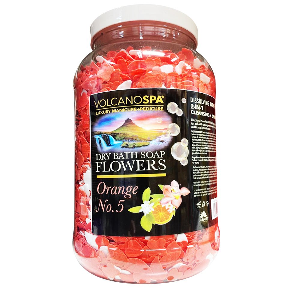 Volcano Spa Dry Bath Soap Flowers 1G - Orange No.5 - DTK Nail Supply