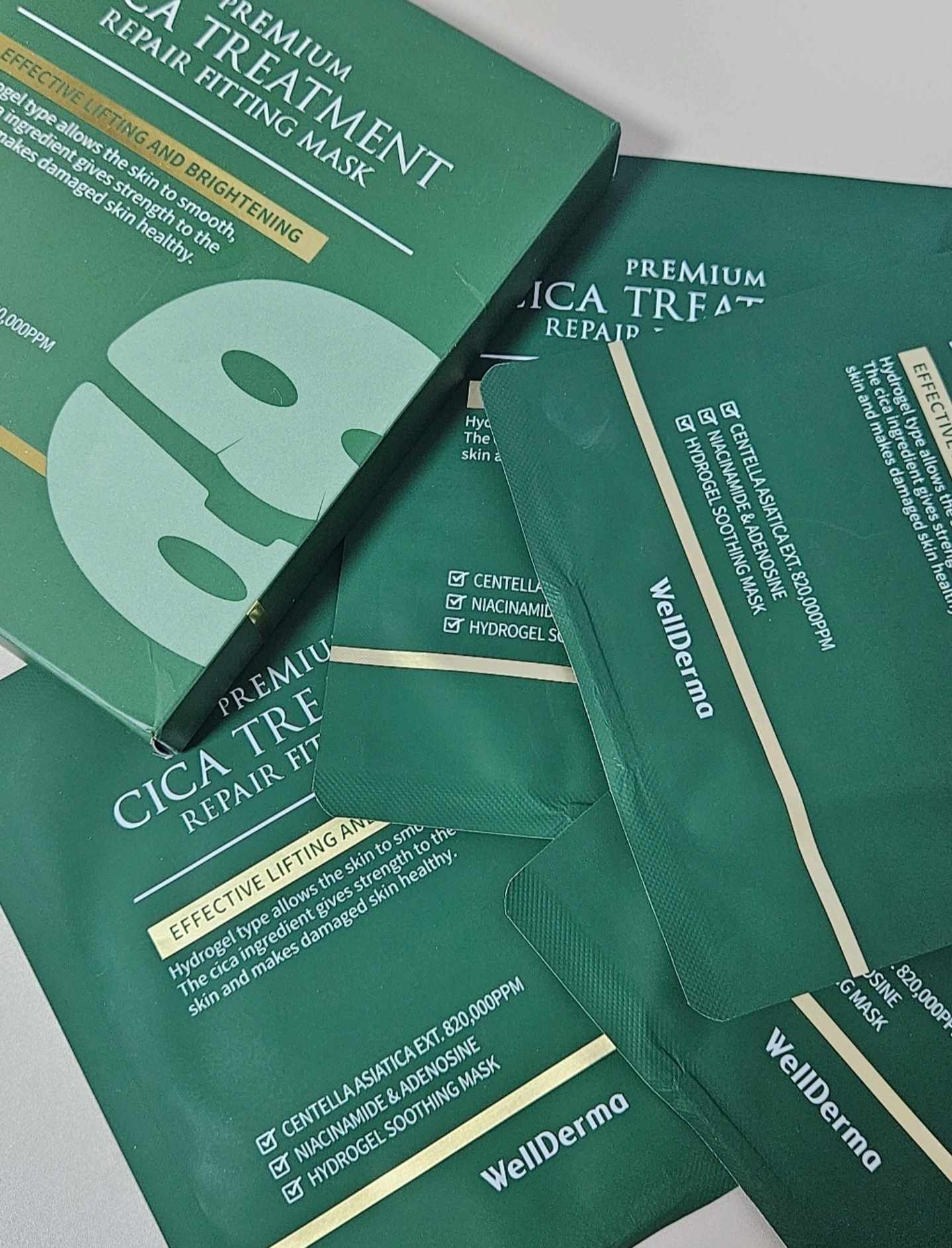 WellDerma Premium Cica Treatment Repair Fitting Mask - DTK Nail Supply