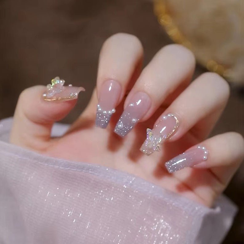 White Flat Back Mixed Half Round Resin Pearl Beads - DTK Nail Supply