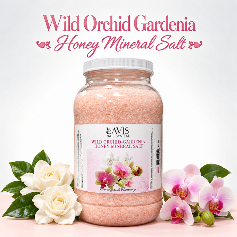LAVIS Wild Orchid Gardenia Honey Mineral Salt — 1-Gallon Salon Soak Prep