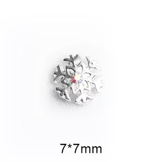 #4B Snowflake Nail Charms - Silver