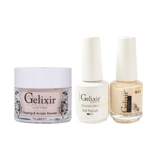  Gelixir 3 in 1 - 001 Cornsilk - Acrylic & Dip Powder, Gel & Lacquer by Gelixir sold by DTK Nail Supply