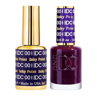  DND DC Gel Nail Polish Duo - 001 Purple Colors - Inky Point by DND DC sold by DTK Nail Supply