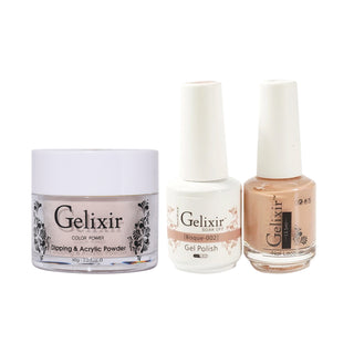  Gelixir 3 in 1 - 002 Bisque - Acrylic & Dip Powder, Gel & Lacquer by Gelixir sold by DTK Nail Supply