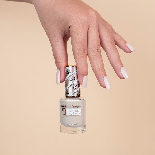  LDS Nail Lacquer - 002 Oatmeal by LDS sold by DTK Nail Supply