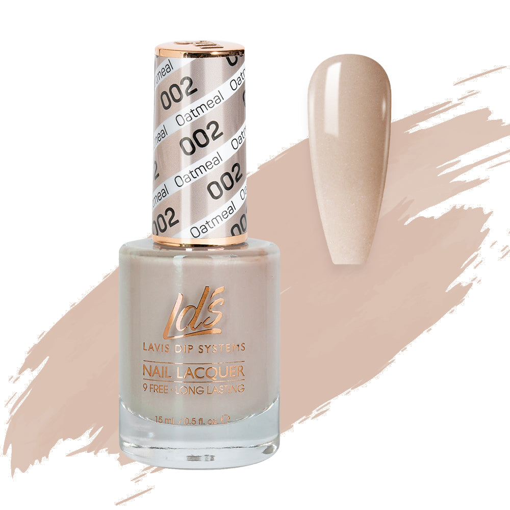  LDS Nail Lacquer - 002 Oatmeal by LDS sold by DTK Nail Supply