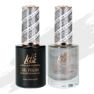  LDS Gel Nail Polish Duo - 003 Glitter Colors - You're One In A Million by LDS sold by DTK Nail Supply