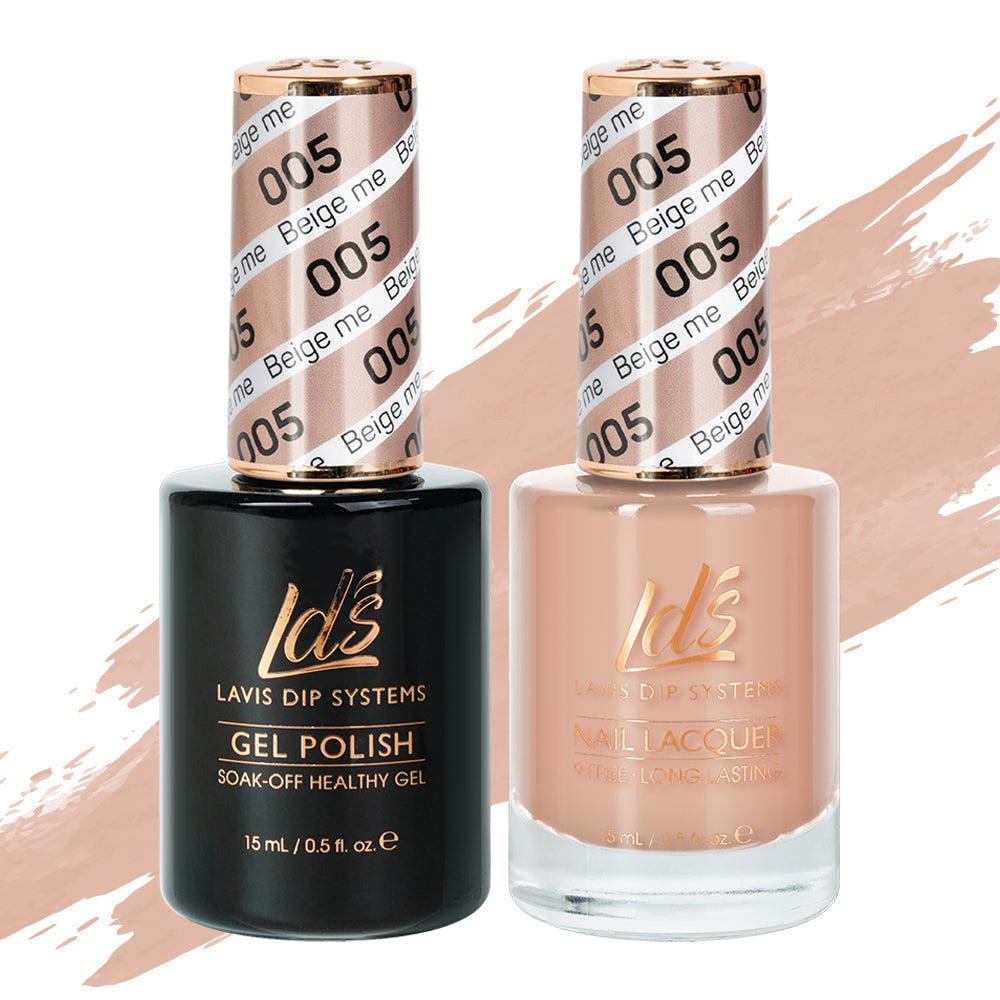 LDS Gel Nail Polish Duo - 005 Beige Me by LDS sold by DTK Nail Supply