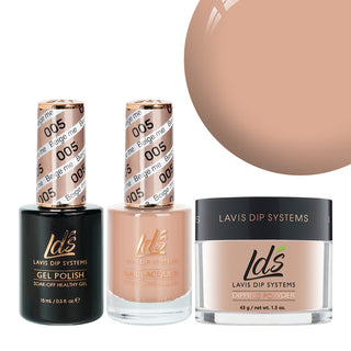 LDS 3 in 1 - 005 Beige Me - Dip, Gel & Lacquer Matching by LDS sold by DTK Nail Supply