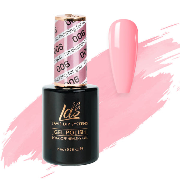  LDS Hema Free Gel Polish 006 - I'm Blushing For You by LDS HEMA FREE GEL POLISH sold by DTK Nail Supply