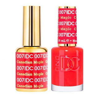  DND DC Gel Nail Polish Duo - 007 Red Colors - Canadian Maple by DND DC sold by DTK Nail Supply