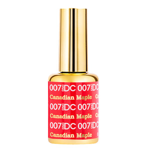 DND DC Gel Polish - 007 Red Colors - Canadian Maple by DND DC sold by DTK Nail Supply