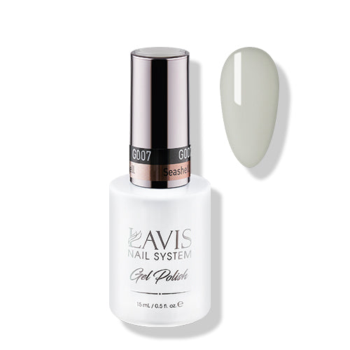 Lavis Gel Polish 007 - Gray Colors - Seashell by LAVIS NAILS sold by DTK Nail Supply