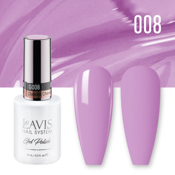  Lavis Gel Nail Polish Duo - 008 Chewed Chewing Gum by LAVIS NAILS sold by DTK Nail Supply