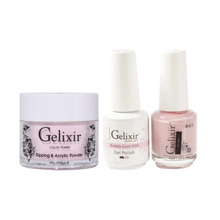  Gelixir 3 in 1 - 008 Bubble Gum - Acrylic & Dip Powder, Gel & Lacquer by Gelixir sold by DTK Nail Supply