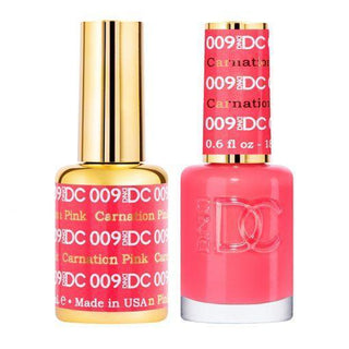  DND DC Gel Nail Polish Duo - 009 Coral Colors - Carnation Pink by DND DC sold by DTK Nail Supply