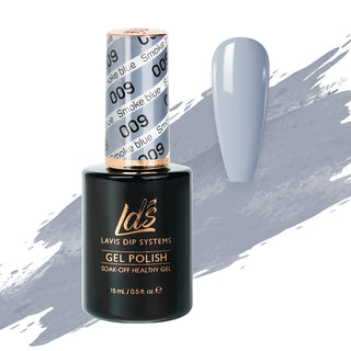  LDS Gel Polish 009 - Blue, Gray Colors - Smoke Blue by LDS sold by DTK Nail Supply