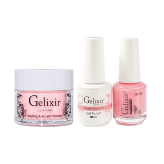  Gelixir 3 in 1 - 010 Angel Pink - Acrylic & Dip Powder, Gel & Lacquer by Gelixir sold by DTK Nail Supply
