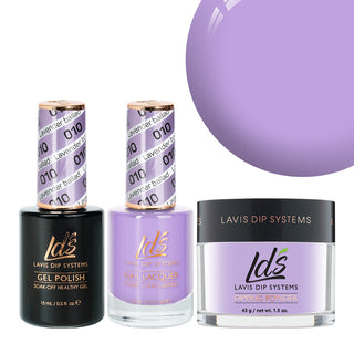  LDS 3 in 1 - 010 Lavender Ballad - Dip, Gel & Lacquer Matching by LDS sold by DTK Nail Supply