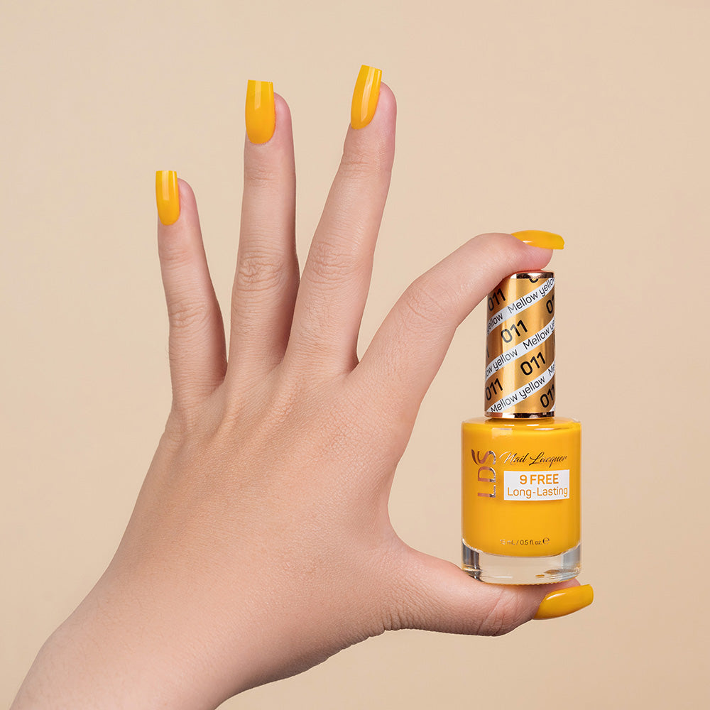  LDS Nail Lacquer - 011 Mellow Yellow by LDS sold by DTK Nail Supply