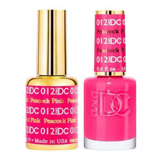  DND DC Gel Nail Polish Duo - 012 Pink Colors - Peacock Pink by DND DC sold by DTK Nail Supply