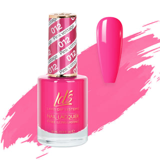  LDS 012 Pink Vottage - LDS Healthy Nail Lacquer 0.5oz by LDS sold by DTK Nail Supply